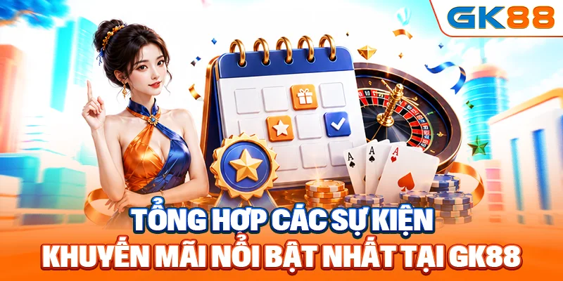 Tổng hợp các sự kiện khuyến mãi nổi bật nhất tại GK88